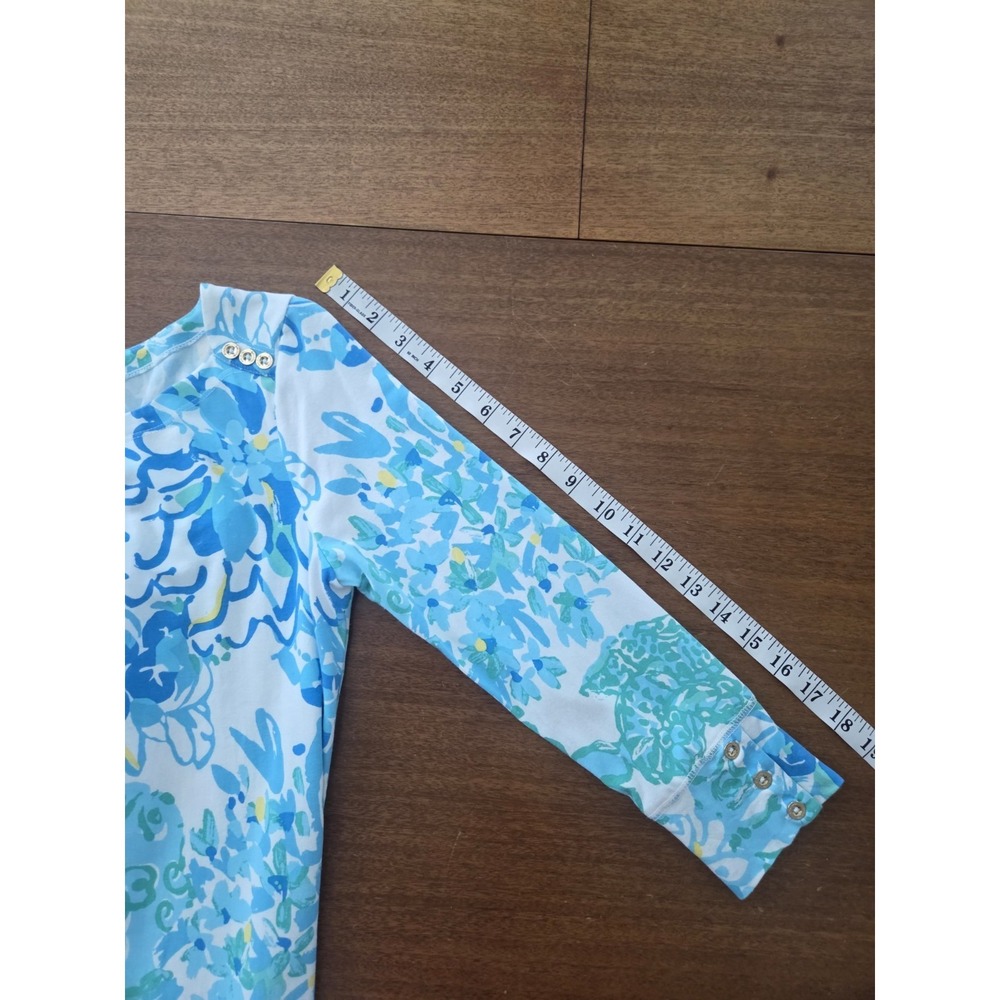 Lilly Pulitzer Sophiletta Dress Women's Small Blue Green Preppy Coastal Sophia - Picture 10 of 12